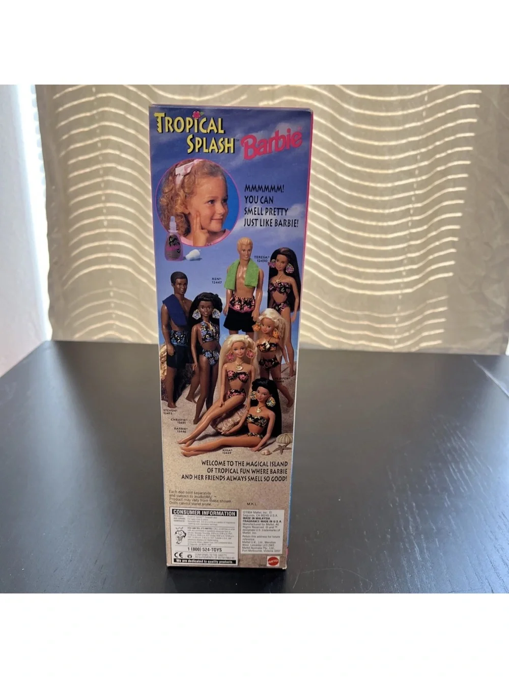 Vintage scented Tropical Splash Teresa Barbie Doll 1994 Mattel 12450 In Original